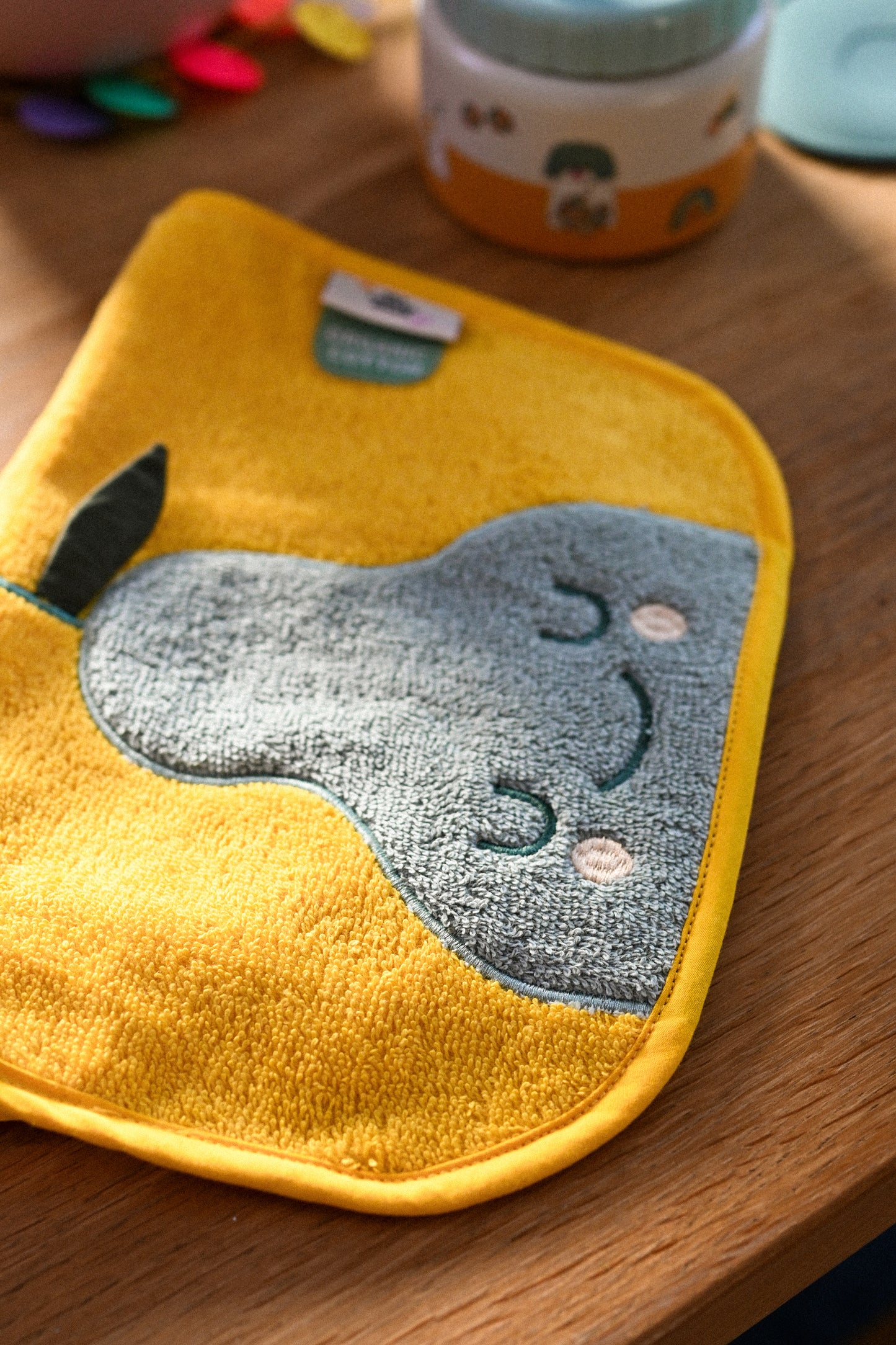 Cotton Cloud Terry Bib Pedro Pear