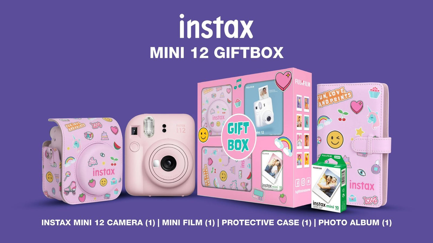Fujifilm Instax Mini 12 Camera Gift Giftbox Bundle