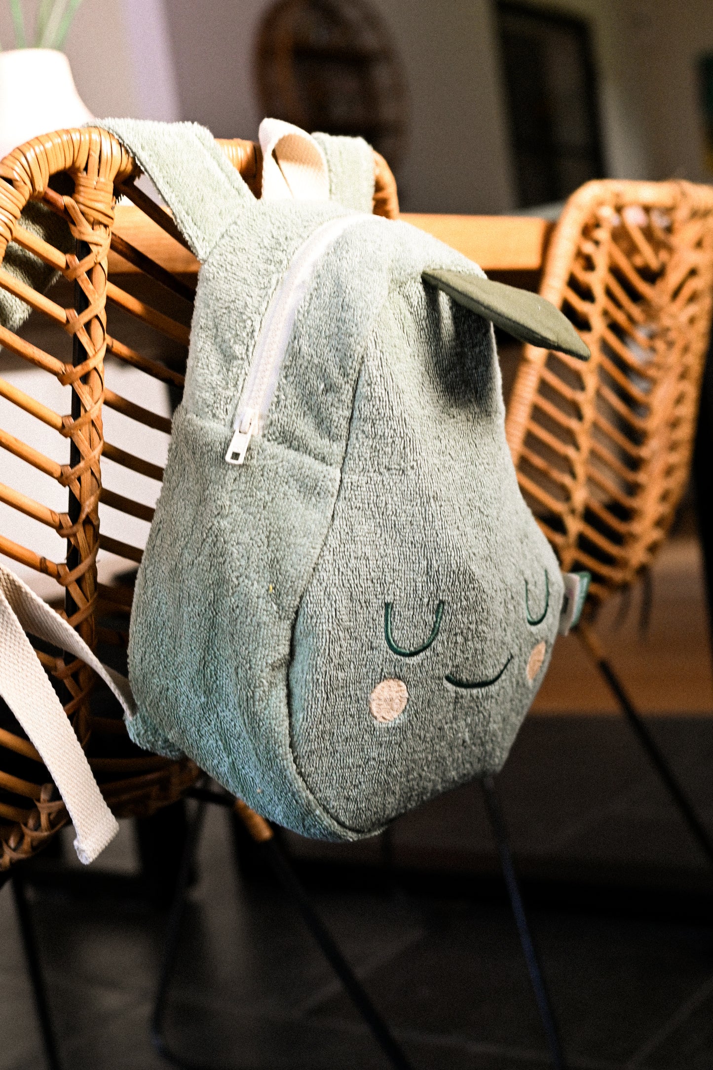 Cotton Cloud Terry Backpack Pedro Pear
