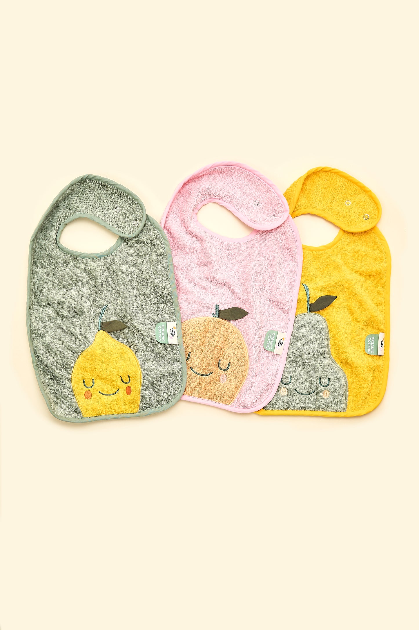 Cotton Cloud Terry Bib Pedro Pear