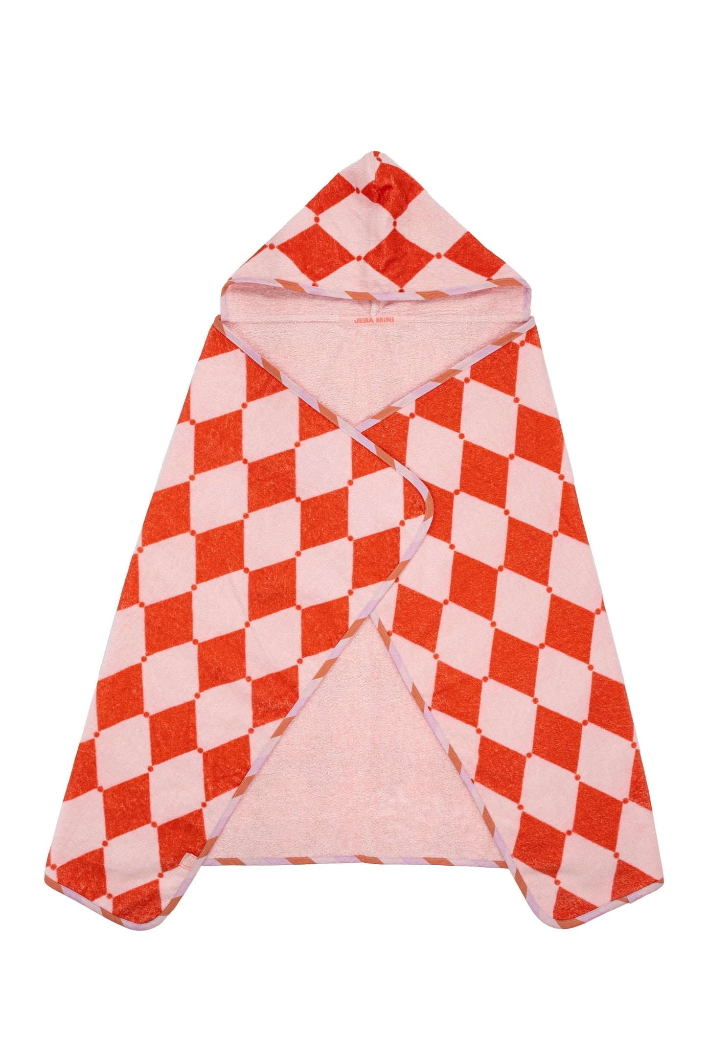 Jera Mini Hooded Towel Rose Geo