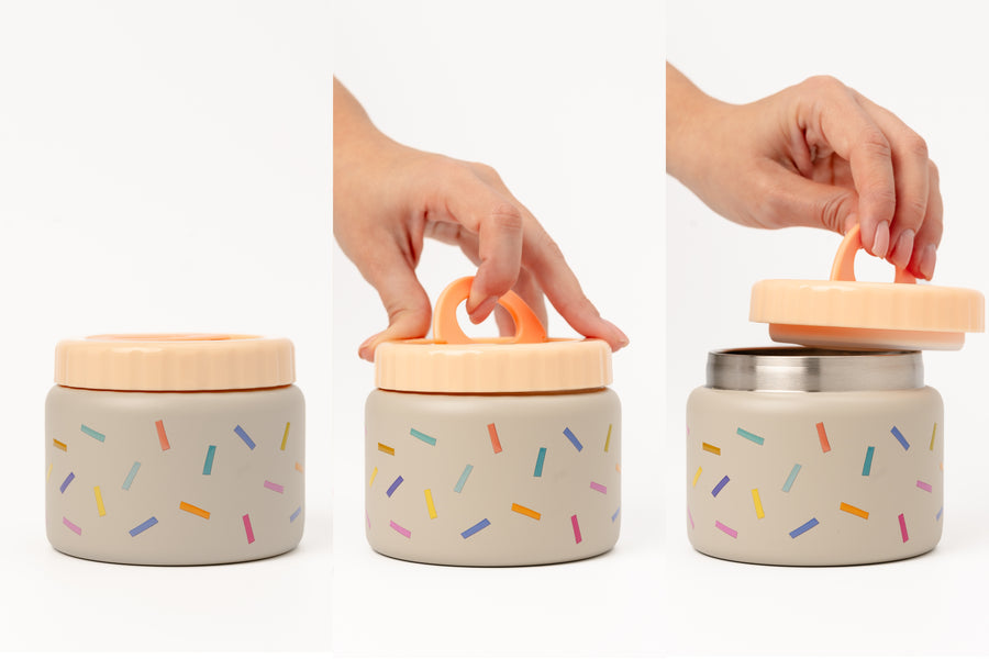 Cotton Cloud Stainless Steel Thermo Food Jar 500ml CONFETTI