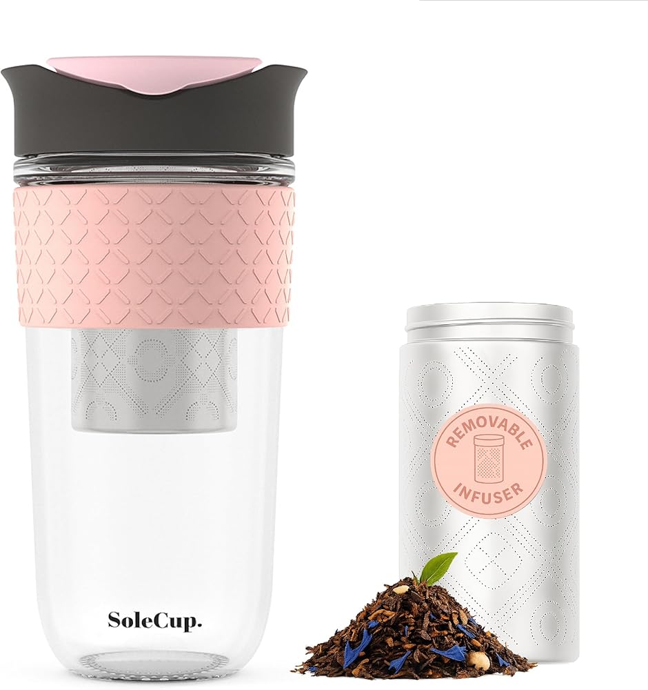SoleCup Large Travel Mug - Loose Tea - 18oz Silicone