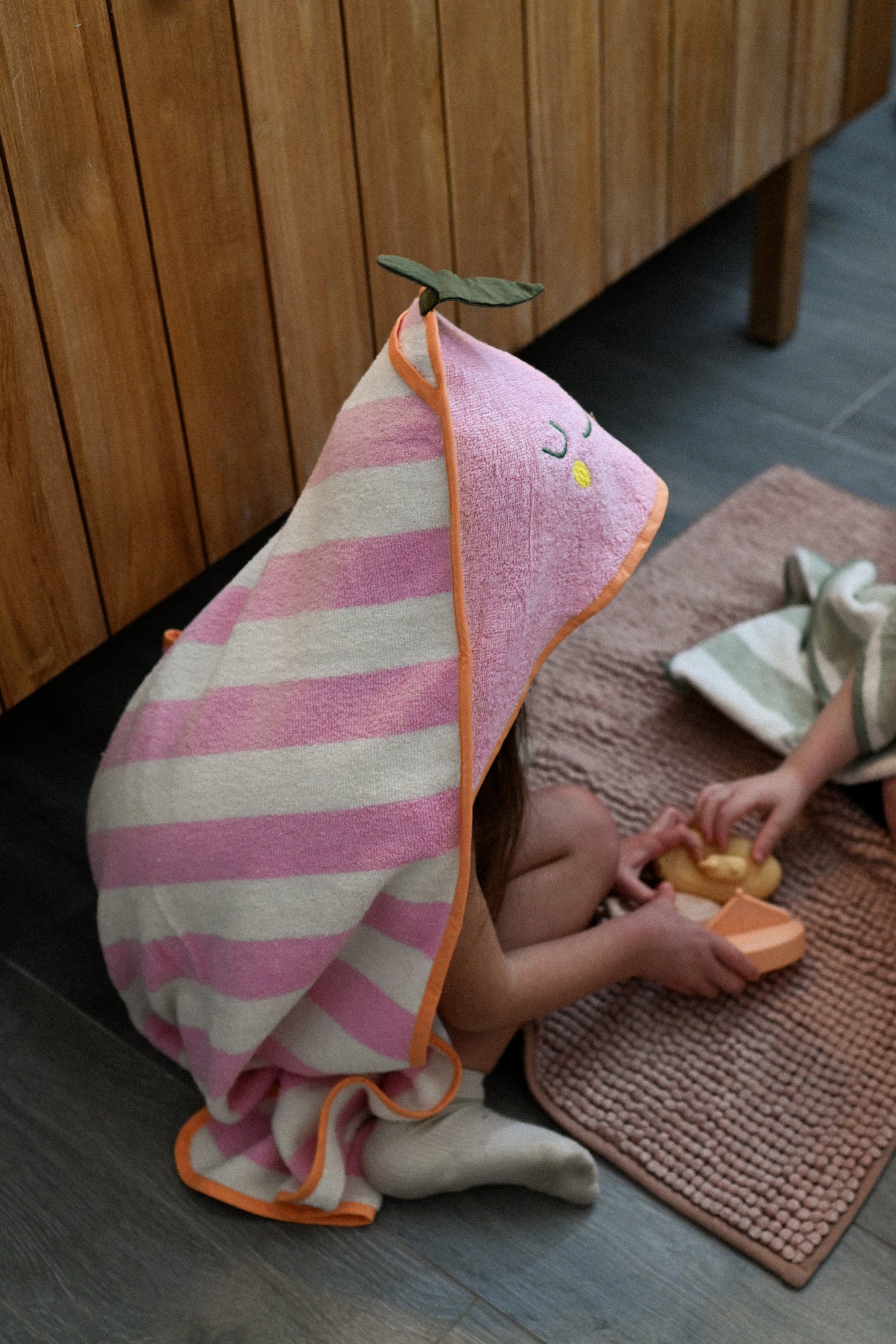The Cotton Cloud Hooded Towel Mandy Mandarine