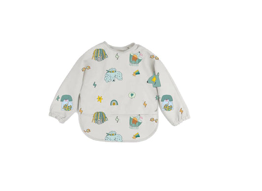 Cotton Cloud Funky Dogs Long Sleeve Bib