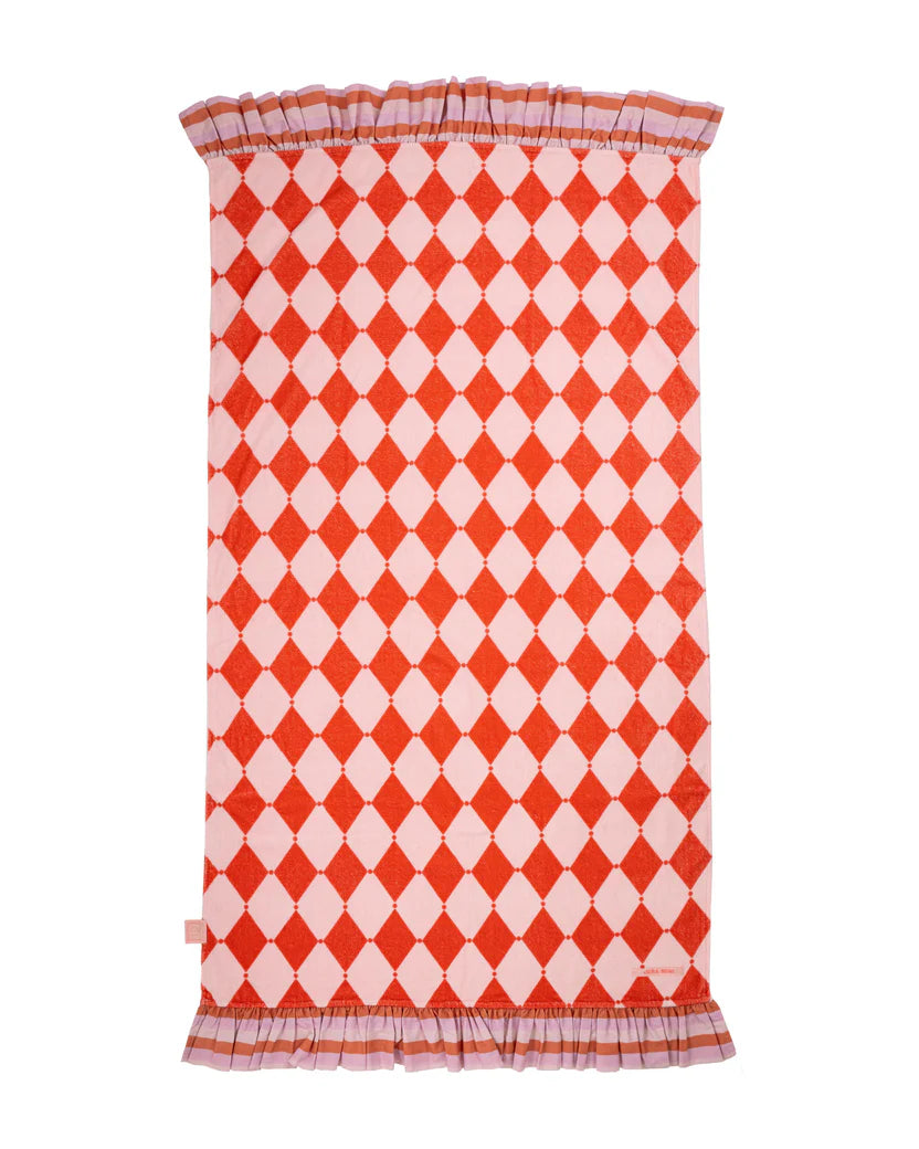 Jera Mini Beach Towel Rose Geo