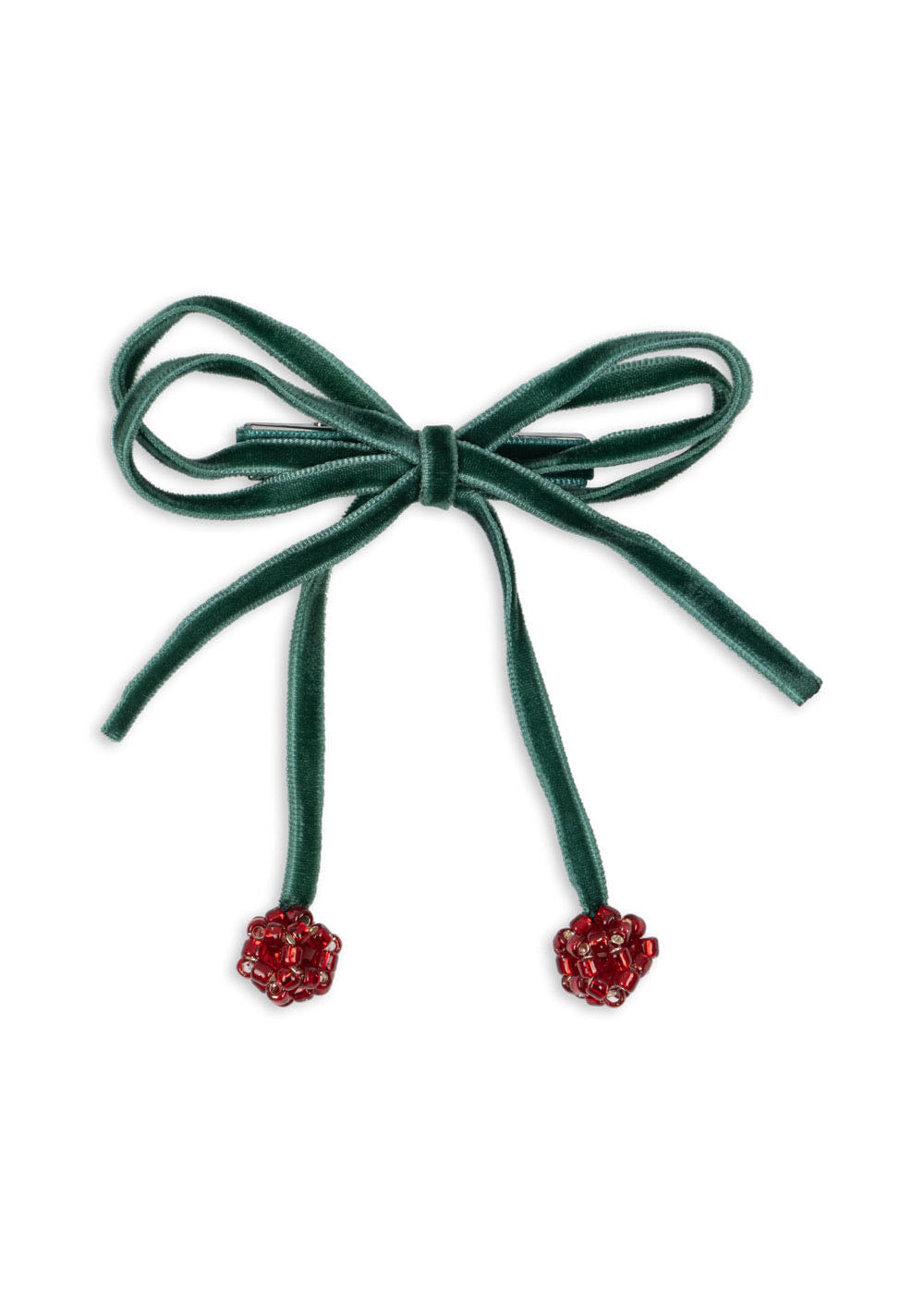 2 Pack Cherry Bow Clip