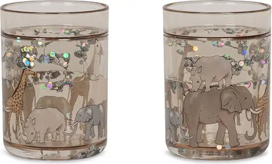 2 pack glitter cups