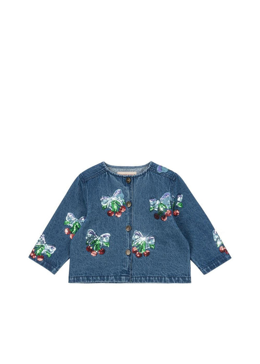 Magot Sequin Denim Jacket