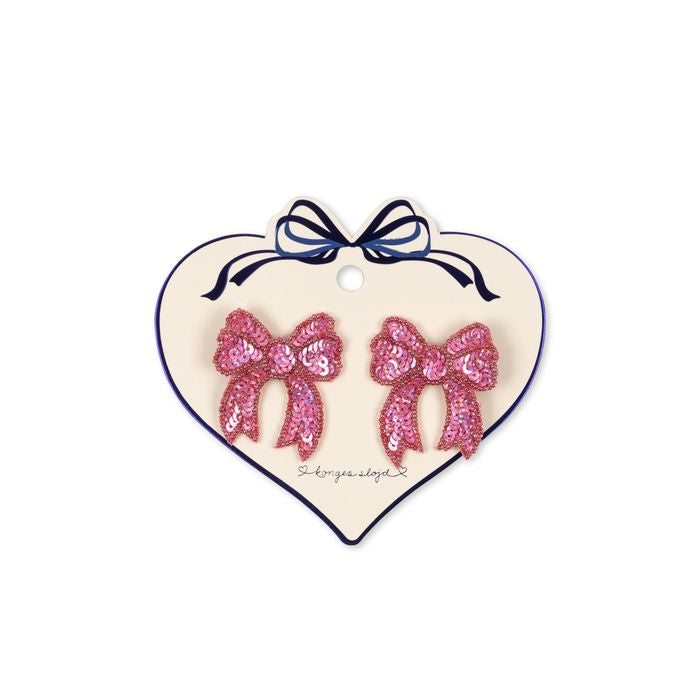 2 Pack Sequin Bow Hair Clip