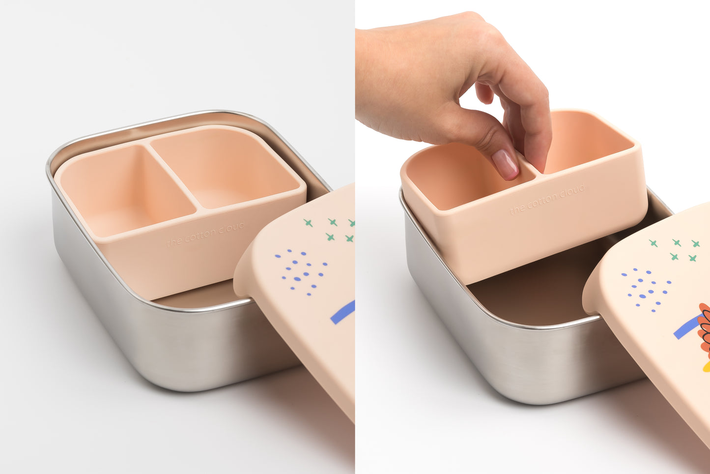 Cotton Cloud Teckel Stainless Steel Lunchbox