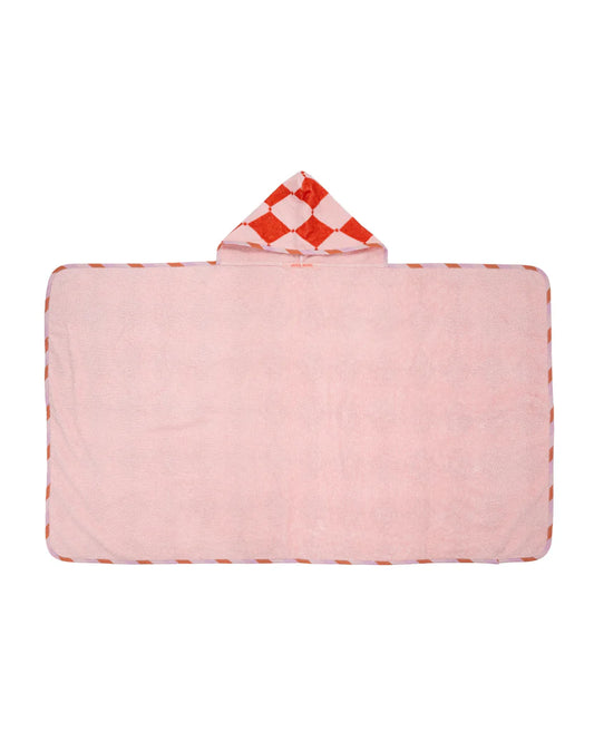 Jera Mini Hooded Towel Rose Geo