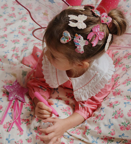 2 Pack Sequin Bow Hair Clip