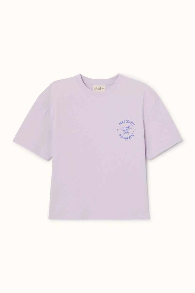 Apaches T-shirt Oula lilac coffee