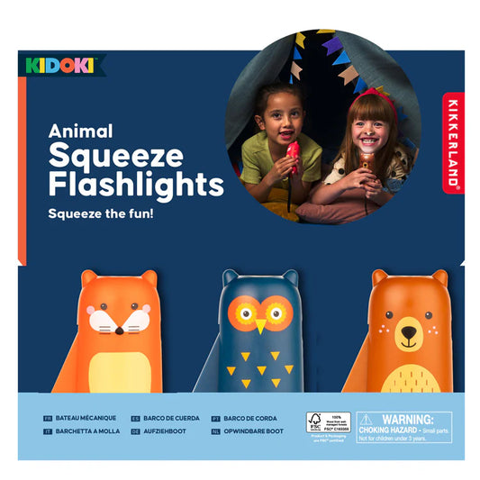 Kikkerland Forest Friends Squeeze Flashlight