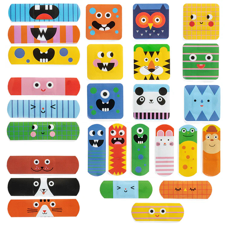 Kikkerland Kidoki Ouchy Friends adhesive bandages