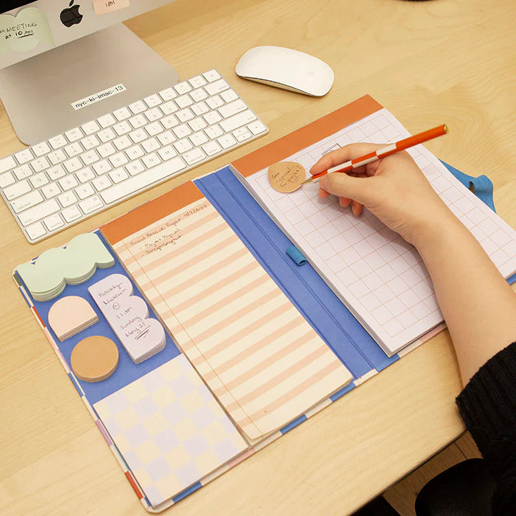 Kikkerland Inkerie Notepad with sticky notes set