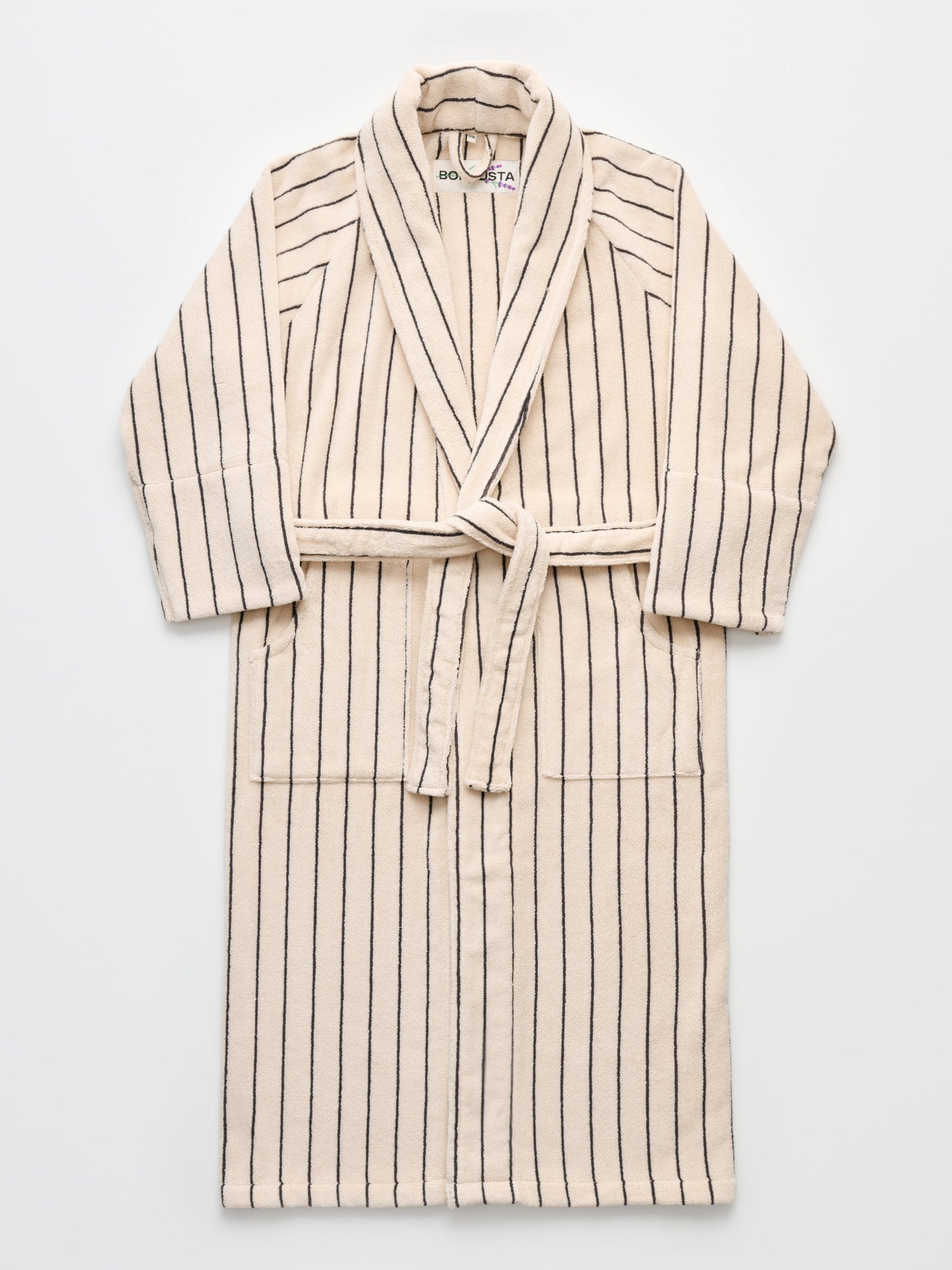 Naram Bathrobe Creme & Ink