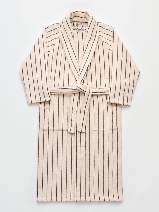 Naram Bathrobe Creme & Ink