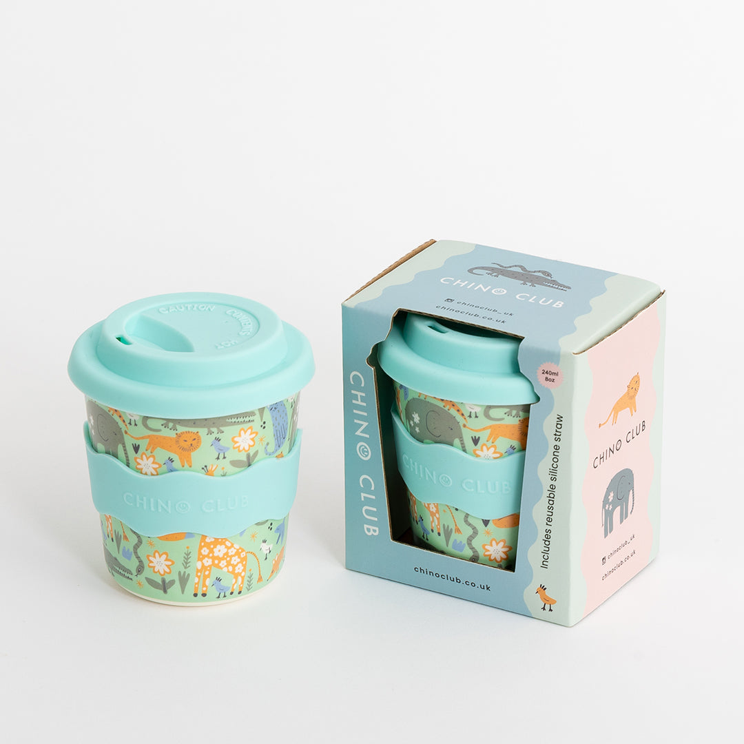 Wild Animal Chino Cup 8oz (STRAW INCLUDED)
