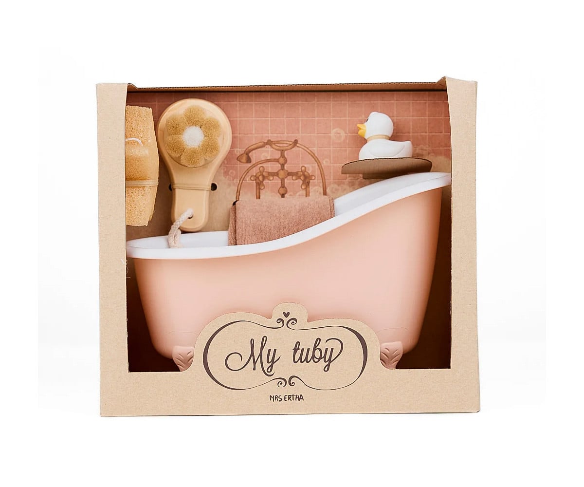 My Tubby Coral Dollhouse Bathtub