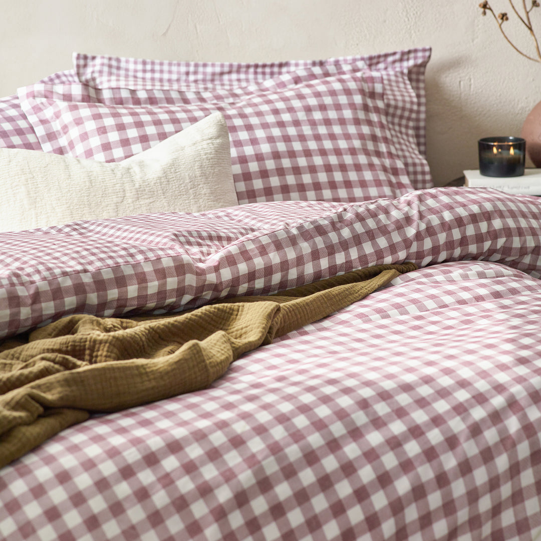 Riva Barton Gingham Check Duvet Cover