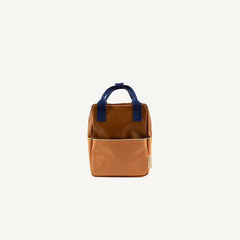 Sticky Lemon Backpack small • colourblocking • treehouse brown + morning sky