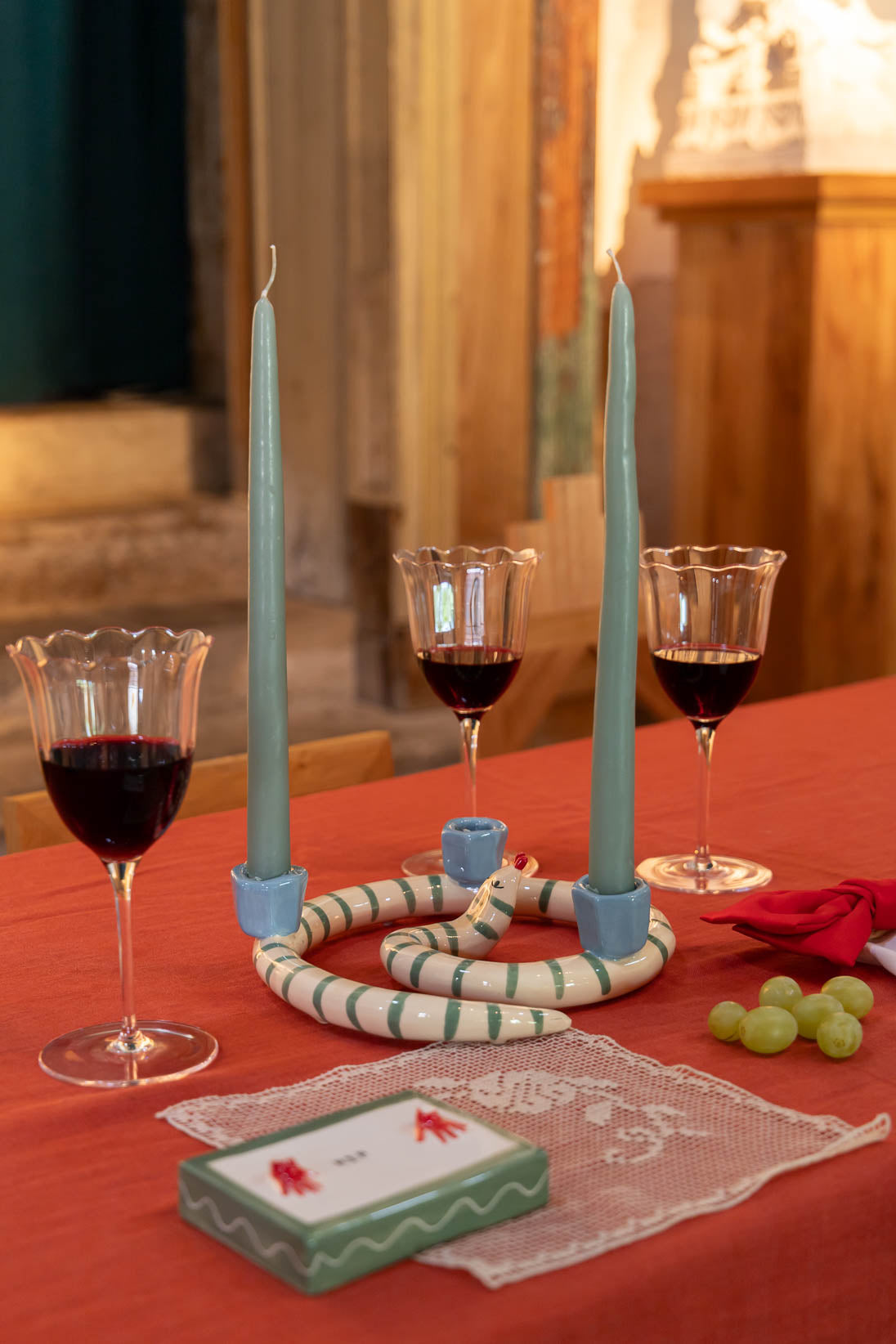 Laetitia Rouget  Sneaky Stripes Candle Holder