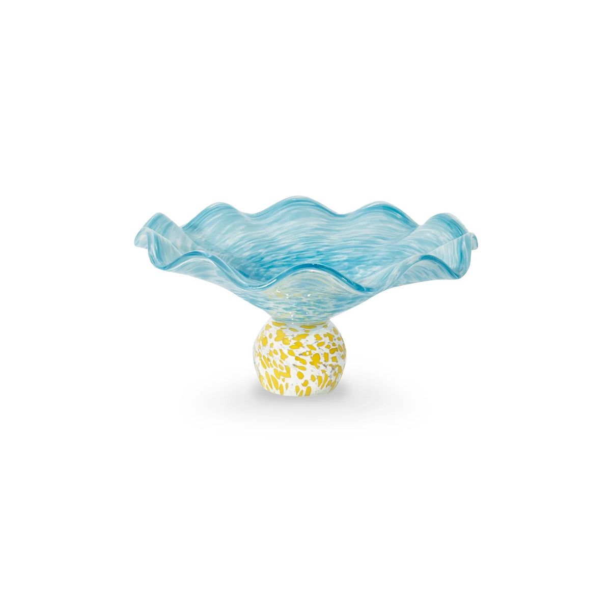 Laetitia Rouget  glass bowl lola blue & yellow