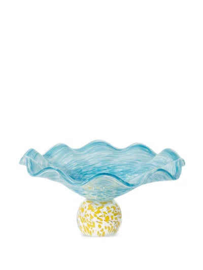 Laetitia Rouget  glass bowl lola blue & yellow