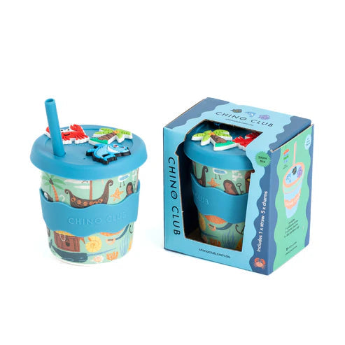 Pirate Chino Charm Cup 8oz (STRAW INCLUDED)