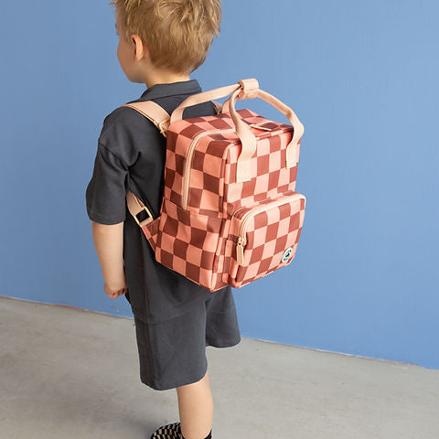 Sticky Lemon Backpack Blocks pink-brown