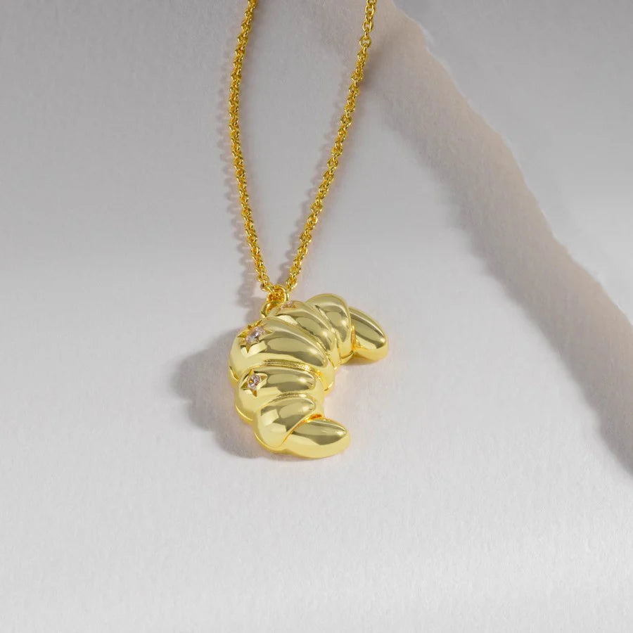 Wanderlust Croissant Gold Necklace